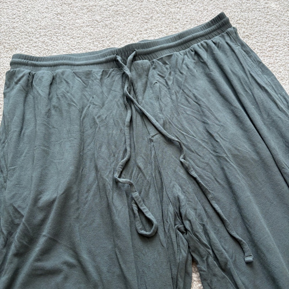 Eberjey Pajama Pants Womens M Green Jogger Lounge Relax Cozy Quiet Luxury Modal - Picture 2 of 7
